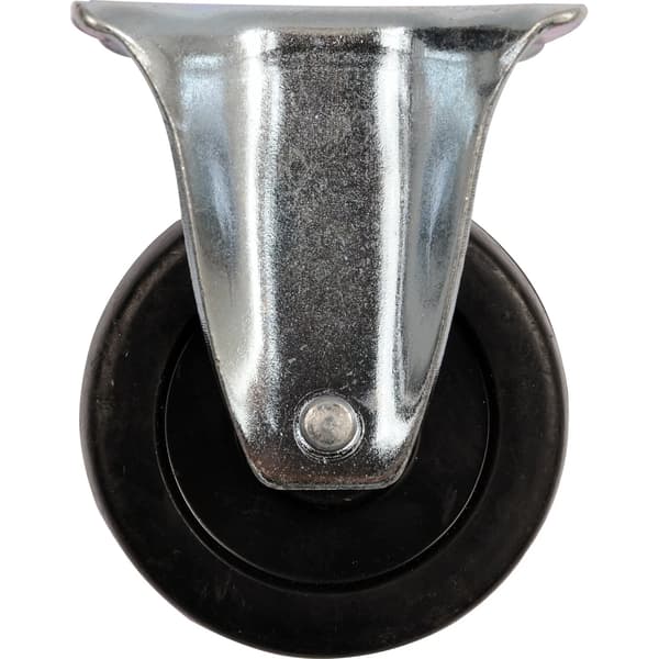 Kiinteä pyörä mustalla kumilla 65MM