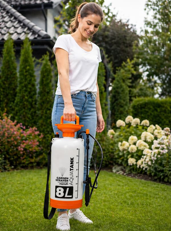 DRUCKSPRØJER 8L MAMUTH Drucksprøjte Have sprayer lang lanse skulderrem