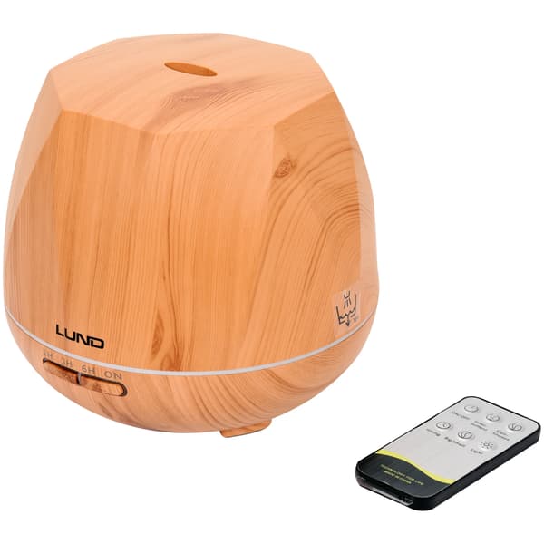 SONNENTOR Elektrisk Duftdiffuser 500ML Ultralyd Luftfugter Lys RGB LED Aromaterapi Meditations Diffuser Lysfugter Luftfugter Duftspreder