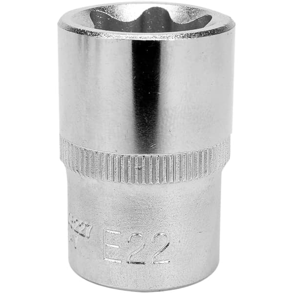 TORX-TOPPENØGLE TORX 1/2 tum E22 — Torx Bitar, För Skruvar, M14, Rustfri stål, Fjäderdriven