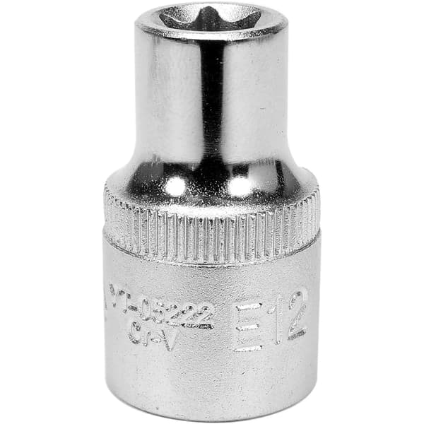 NASADKA TORX 1/2 TOMMER E12 Krydsskaft Bits Til Skruer, Diverse Materiale