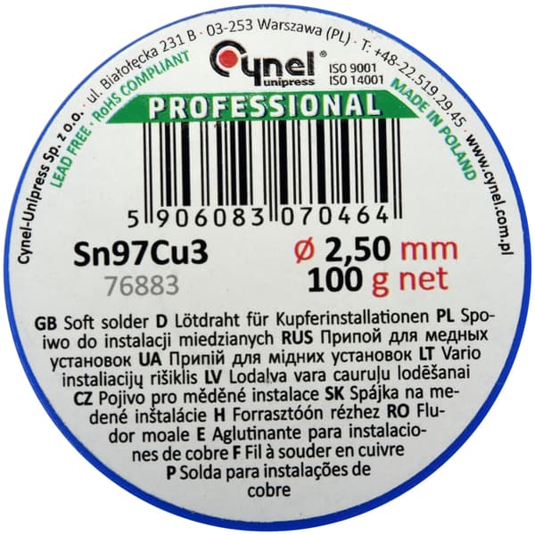 SPOIWO 2,5MM Cu