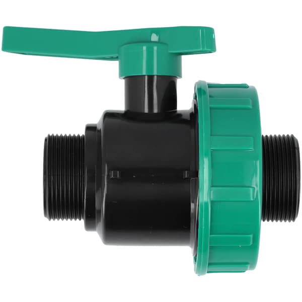 Kulventil 1 1/2" x 1 1/2" PP, hann/hann
