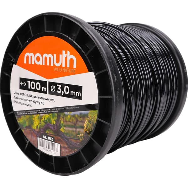 AGRO LINE PET MUSTA 3.0mm 100m MAMUTH VINE, RASPBERRY Kasvituki