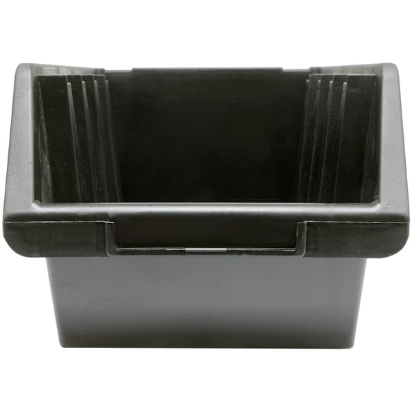 LAGERBEHOLDER BØRSTET SORT L 204X340X155MM