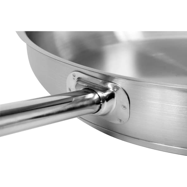 Stekepanne 36 cm i rustfritt stål