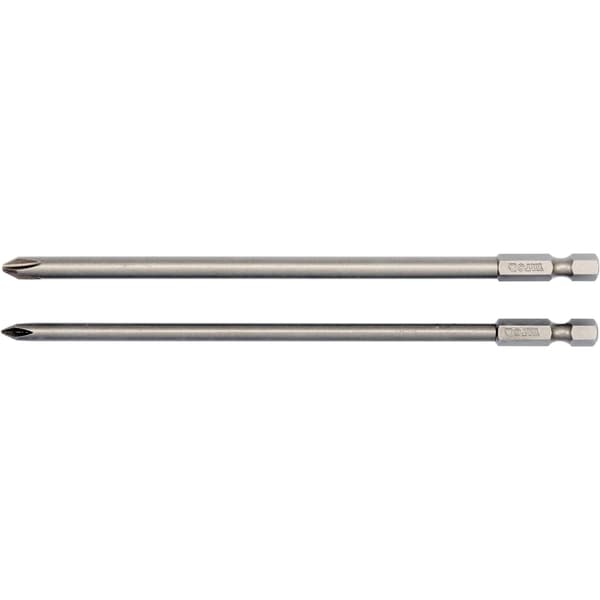 WKRĘTAKOVNE HALVDELE 1/4 TOMMER, 2 STK, PHILLIPS PH1X150MM, PH2X150MM, Skruetænger BITS, Multi-Tool TILBEHØR