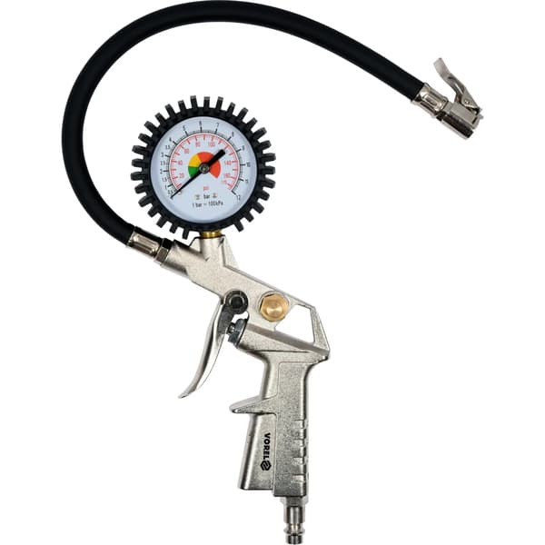 Pistol til oppblæsning med manometer