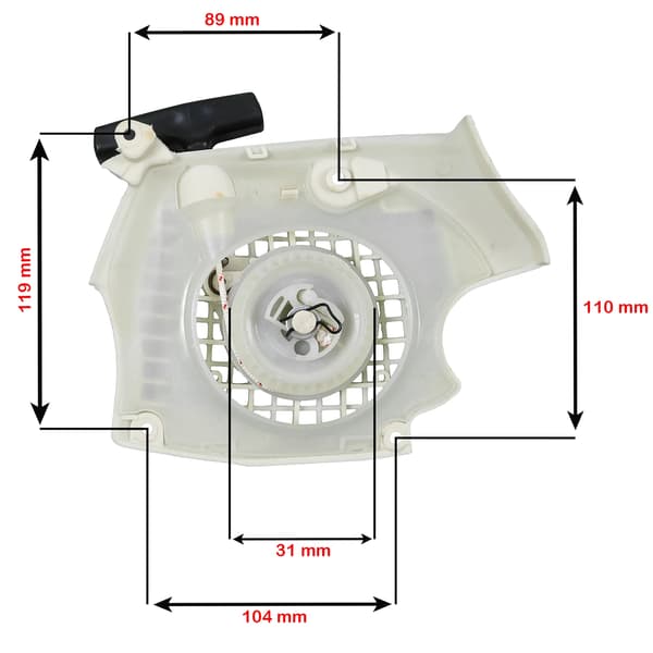 Snorstarter til STIHL motorsav MS171, MS181, MS211, MS211C, 1139 080 2102