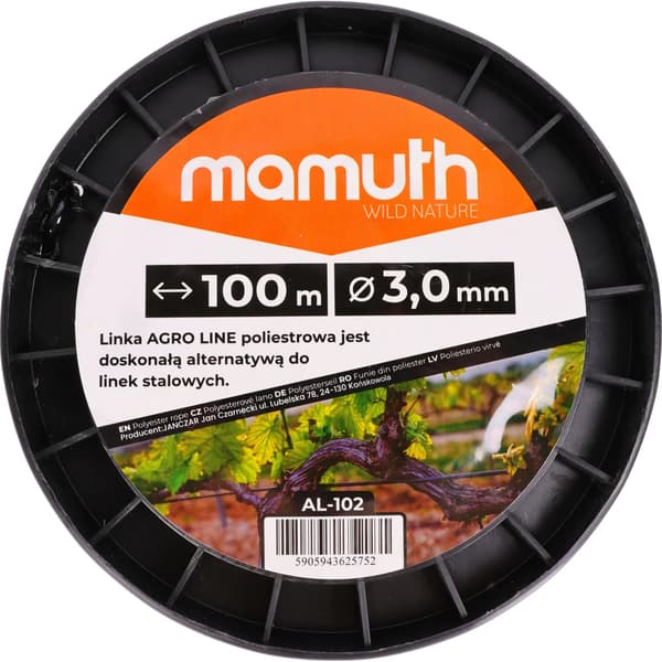 Linka AGRO LINE polyester, PET SORT 3,0mm 100m AG-102 MAMUTH