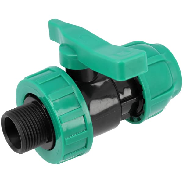 Kugleventil 32MM x 1" PP, mand