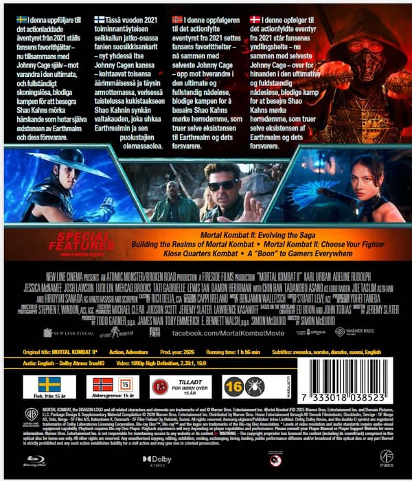 Mortal Kombat II (2026) Blu ray
