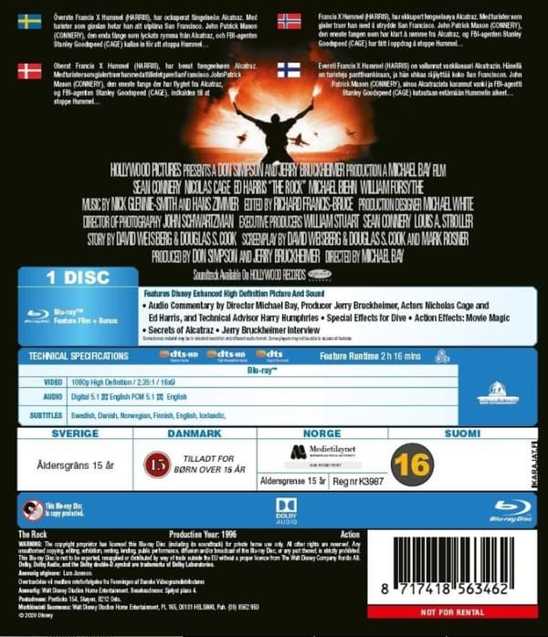 The Rock Blu Ray
