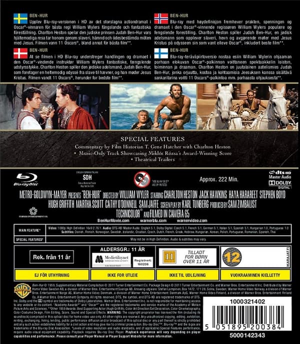 Ben Hur (1959) 2-Disc Blu Ray