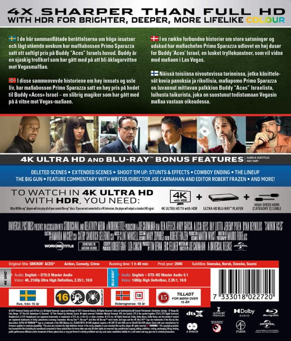 Smokin Aces 4K UHD + Blu Ray