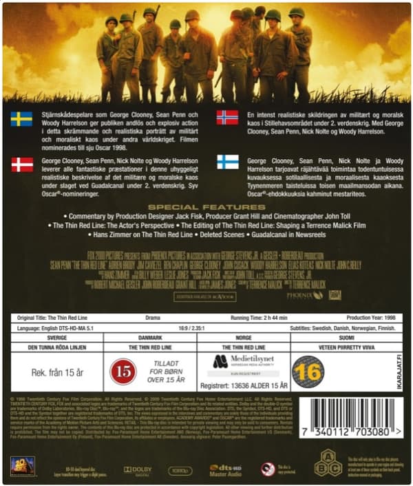 The Thin Red Line Blu Ray