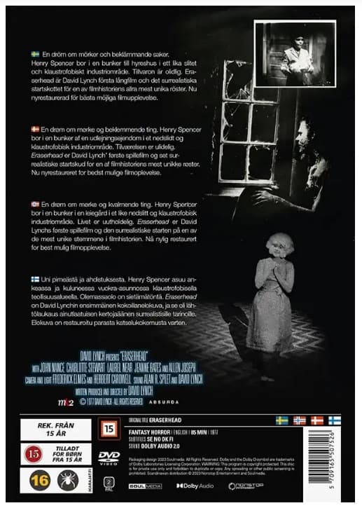 Eraserhead DVD