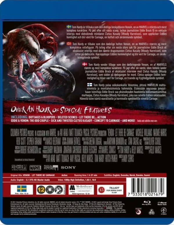 Venom: Let There Be Carnage Blu Ray