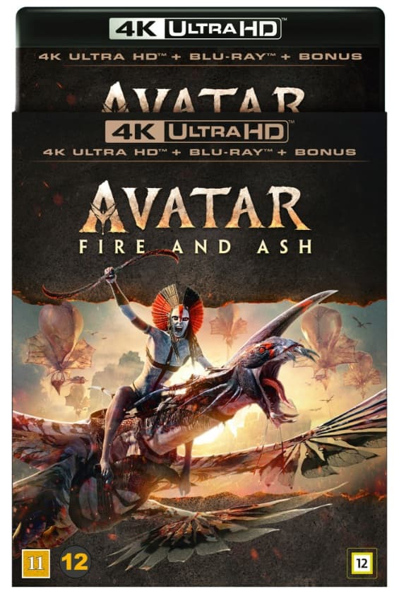 Avatar Fire and Ash 4K + Blu-ray + Bonus Blu-ray