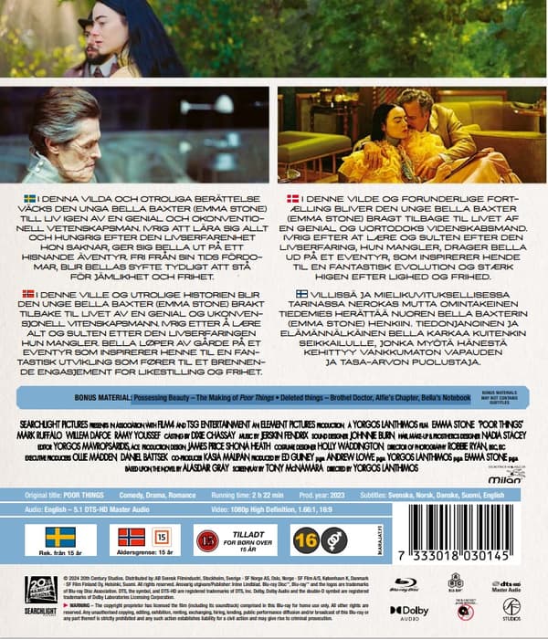 Poor Things Blu Ray
