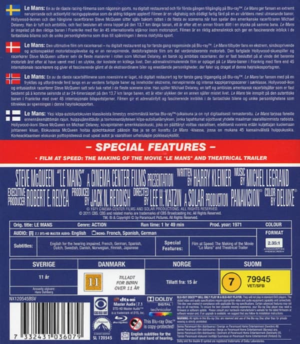 Le Mans Blu Ray