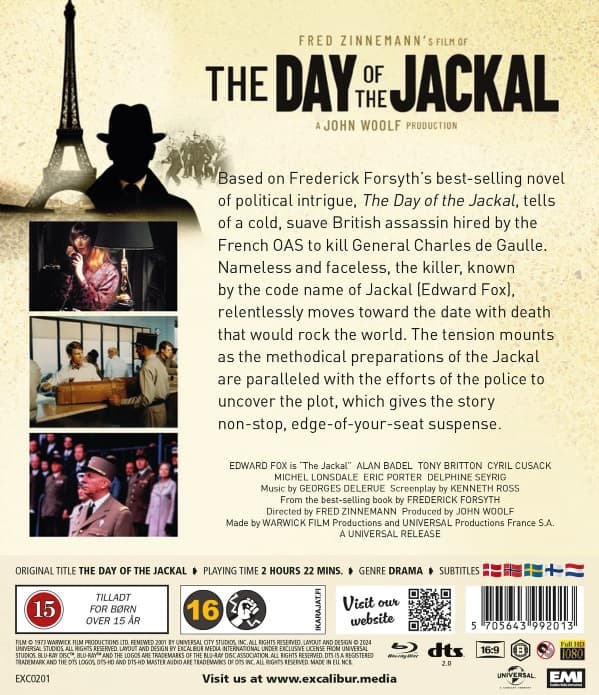 The Day of the Jackal Blu Ray