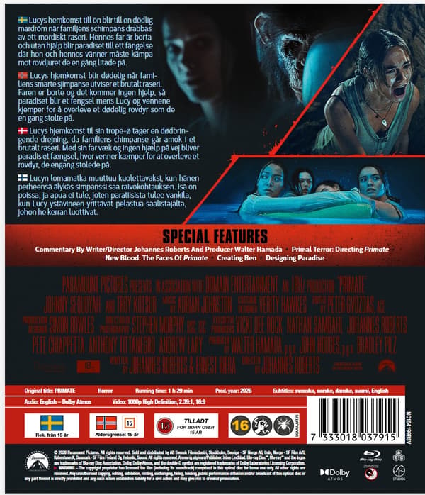 Primate Blu ray