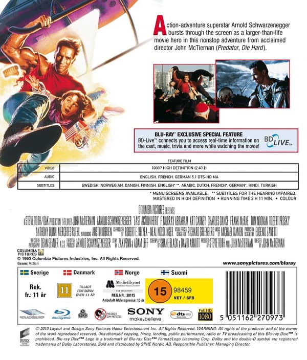 Last Action Hero Blu Ray