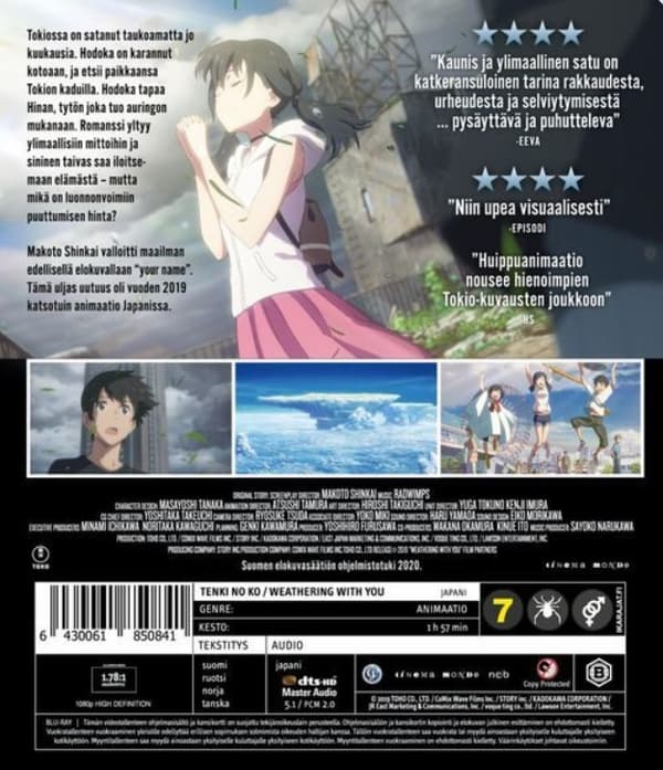Weathering with You Blu Ray