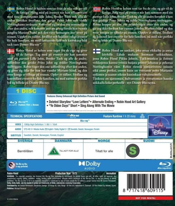Robin Hood Blu ray