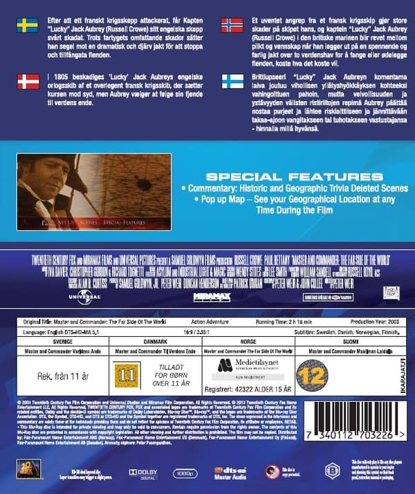 Master and Commander Blu Ray