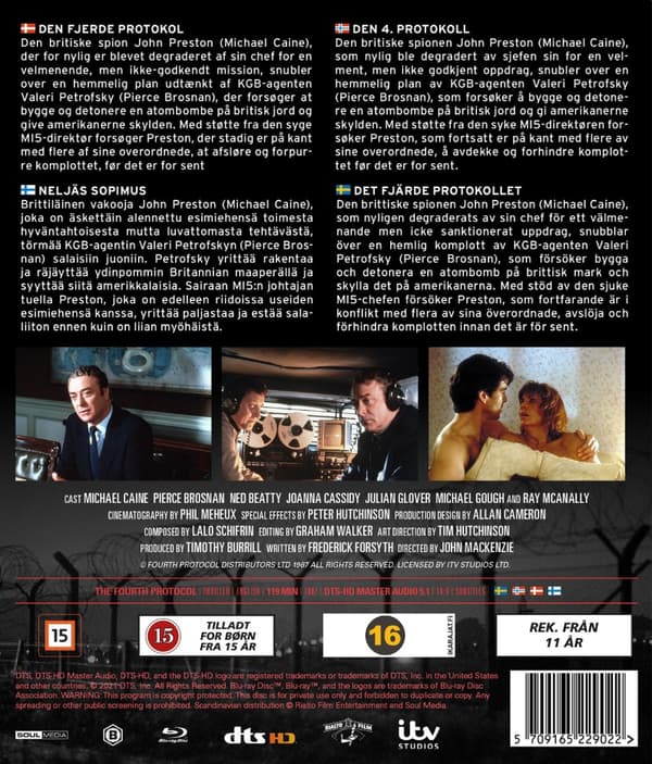 The Fourth Protocol (1987) Blu ray
