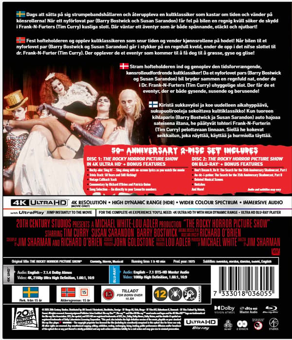 The Rocky Horror Picture Show 4K + Blu ray