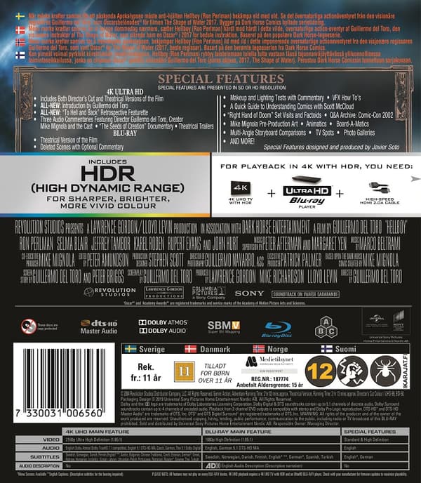 Hellboy (2004) Theatrical and Directors Cut 4K UHD + Blu ray