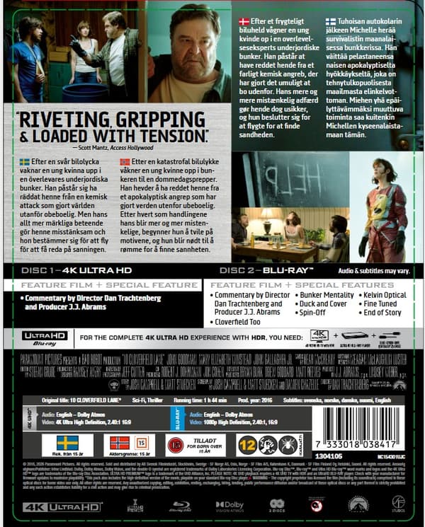 10 Cloverfield Lane Steelbook 4K