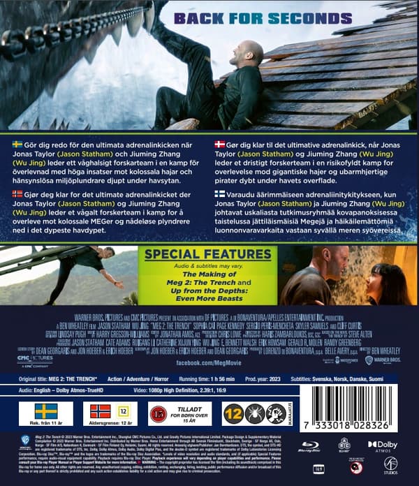 Meg 2 The Trench Blu Ray
