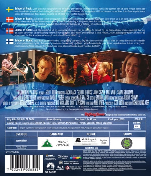 School of Rock Blu Ray