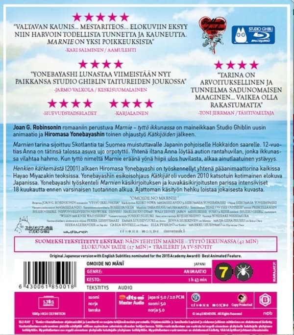 Marnie tyttö ikkunassa Blu Ray