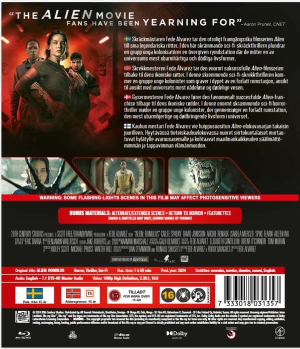 Alien Romulus Blu Ray