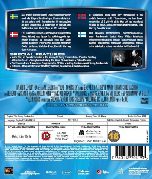 Young Frankenstein Blu Ray