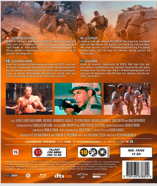 Legionnaire Blu ray