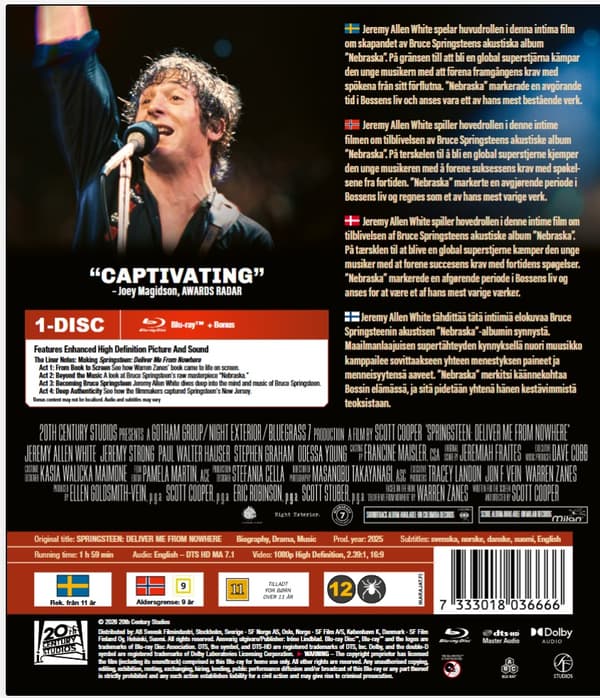 Springsteen: Deliver Me From Nowhere Blu ray