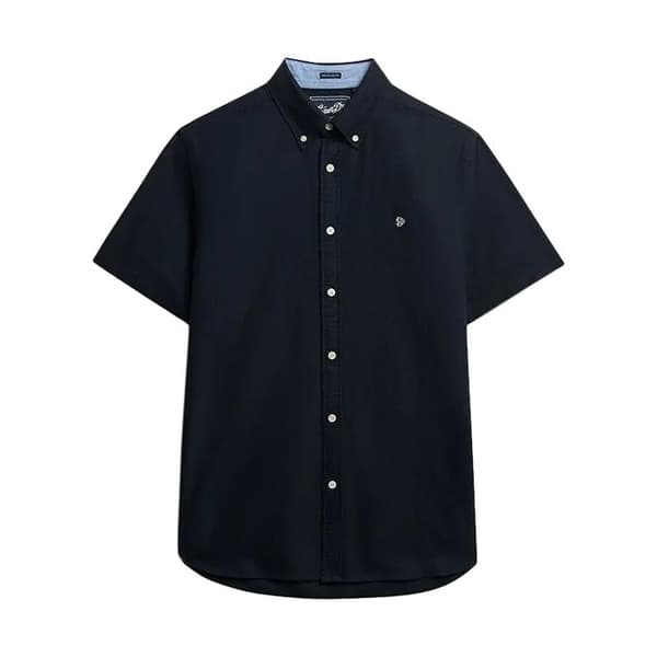 Superdry Oxford Preppy Kortärmad Skjorta - Marin Eclipse