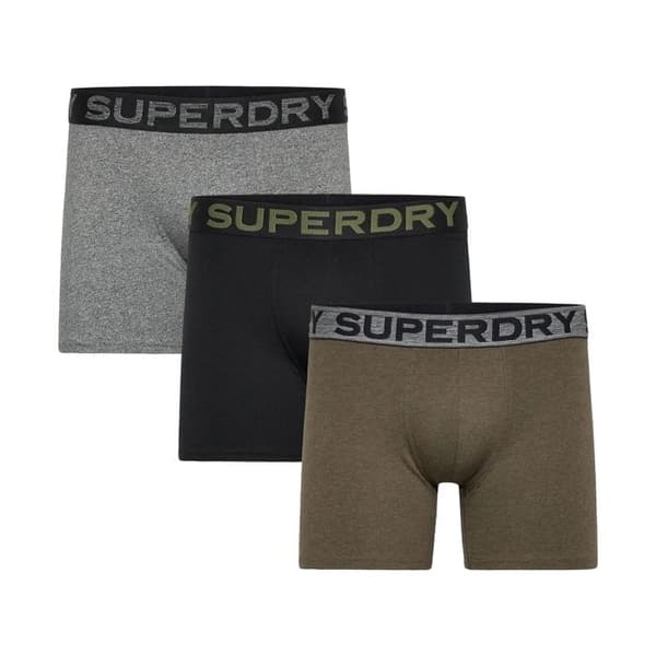 Boxer Superdry Trippelpack - Svart/Olive/Grå