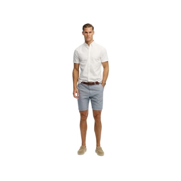 Superdry Oxford Preppy Kortärmad Skjorta - Optisk Vit