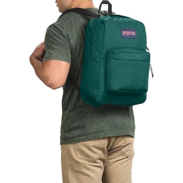 Ryggsäck - JANSPORT - SuperBreak One - Mörkgrön - 43x30x13 cm - Vadderade axelremmar