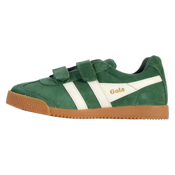 Gola Classics Harrier Strap Trainers för barn - vintergrön/off white
