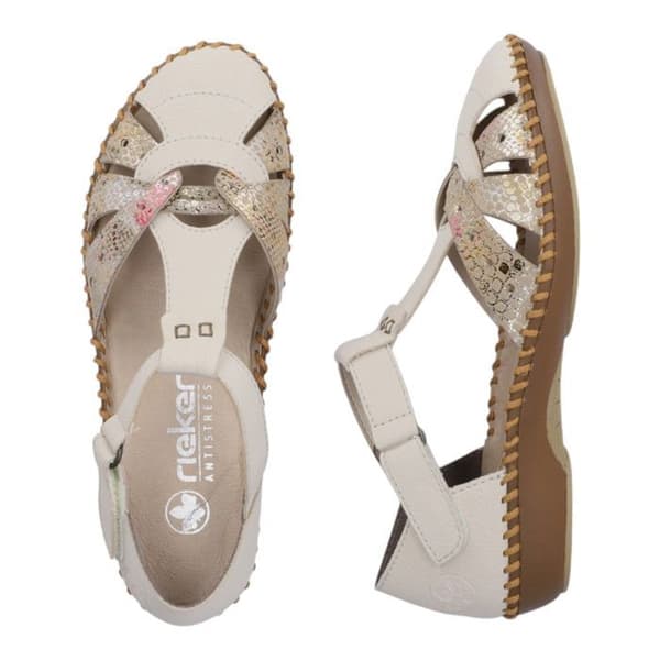 Korgar - Rieker M1655 - Beige - Syntetisk - Klackhöjd 2,8 cm