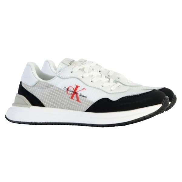 Calvin Klein barn sneakers med snörning - svart/grå/vit - 36