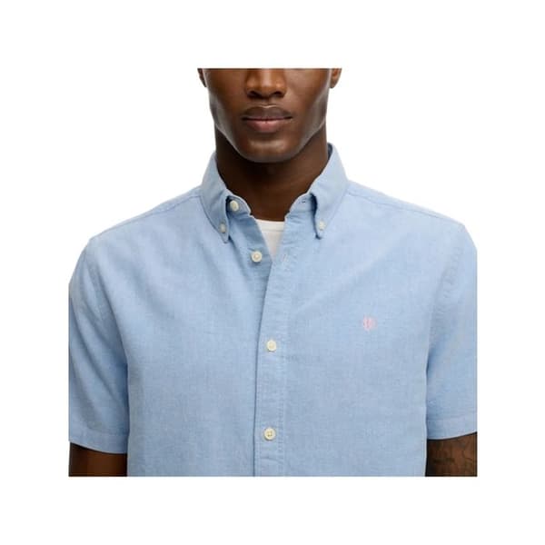 Skjorta - SUPERDRY - Preppy Oxford - Blå - Bomull - Korta ärmar
